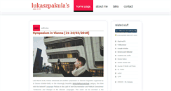 Desktop Screenshot of lukaszpakula.com