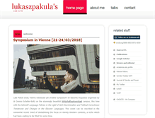 Tablet Screenshot of lukaszpakula.com